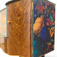 Luxury Art Deco Sideboard | Green Floral Solid Wood | Vintage Refurbished Bespoke Furniture