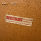Danish Domino Mobelfabrik Low Chest of 4 Drawers Mid Century Square Pulls Plinth