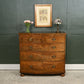 Victorian Bow Fronted Mahogany Chest of Drawers - 2 Over 3