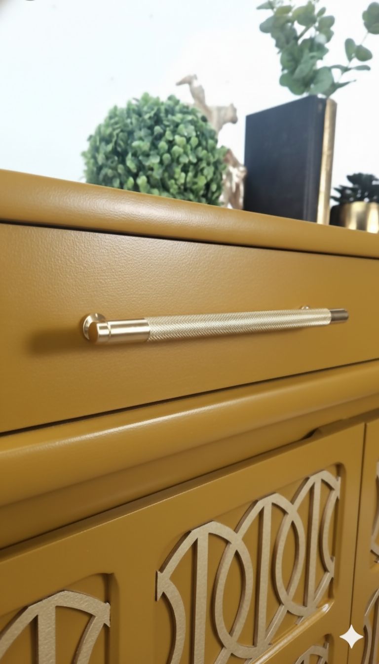 MADE TO ORDER- Midcentury Nathan Teak mustard sideboard