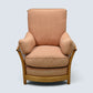 Ercol Piccola Easy Chair Light Orange Upholstery Light Finish FREE UK Delivery*
