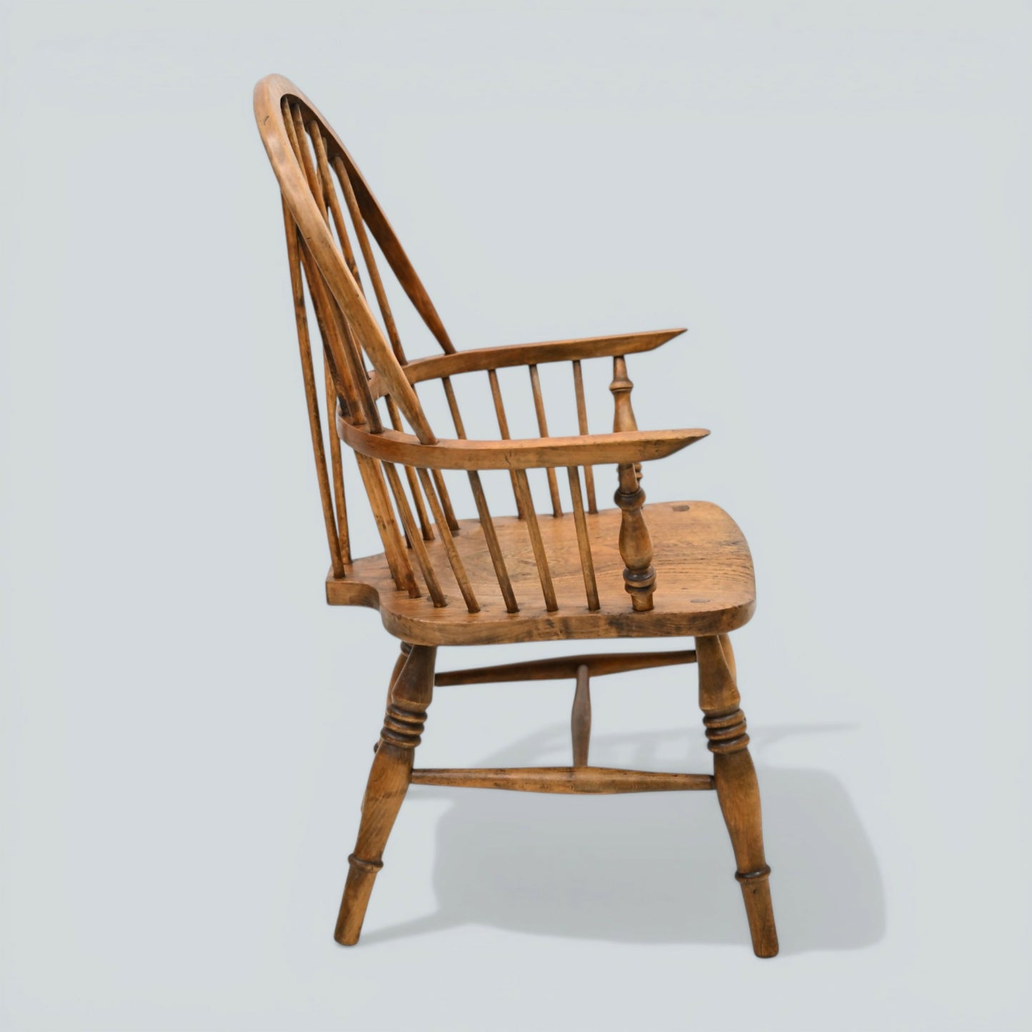 Stick Back Windsor Chair Elm and Beech Antique Bow Back Carver FREE* UK Delivery