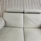 Natuzzi White Leather Lounge Suite – 2 Seater Sofa + 2 Armchairs – Italian