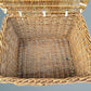 Large Antique Log Basket /Wicker Basket