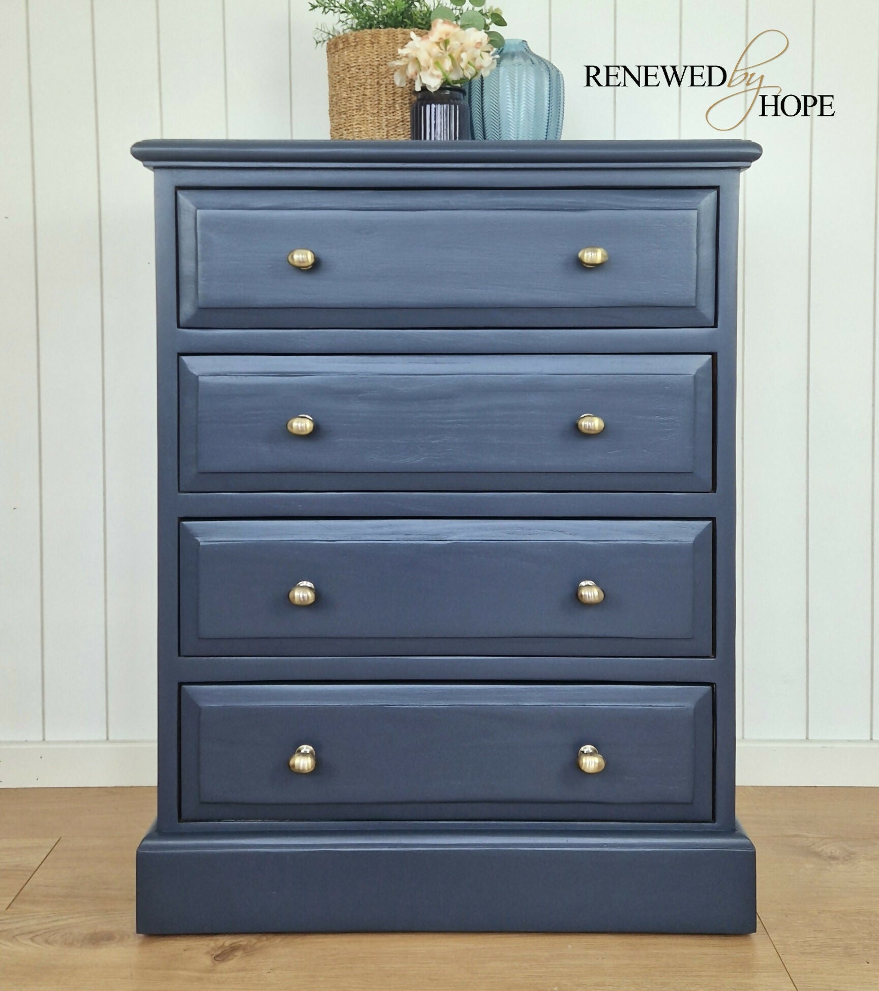 Navy Blue Chest of Drawers (2)