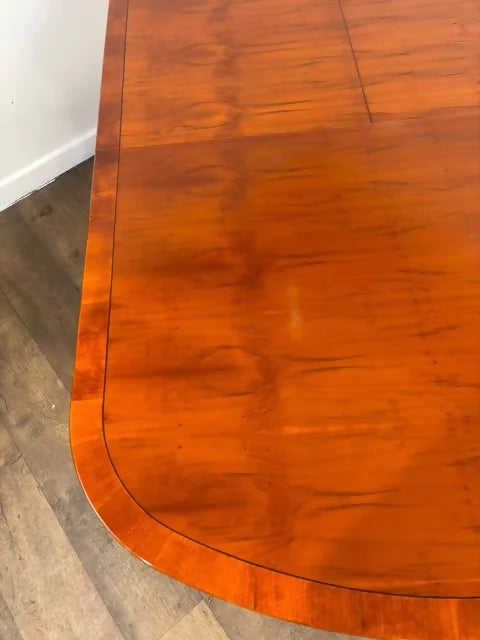 Vintage Yew Wood Extending Dining Table