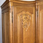 Wardrobe Vintage French Louis XVI Style Four Door Oak Carved Armoire LOT 4930