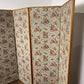 Vintage Four Panel Folding Bedroom Screen / Room Divider
