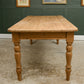 6.5 FT Pine Farmhouse Dining Table - Seats 8
