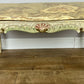 Coffee Table Vintage Shabby Chic Louis XVI Marble Top Carved Table LOT 6278