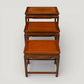 Chinese Nest of Tables Teak/Rosewood Carvings 3 Side Tables Free UK Delivery*