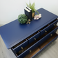 Stag minstrel chest of drawers in navy blue
