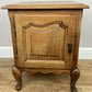 Pair of Bedside Tables Vintage French Louis Style Oak Nightstands Cabinets LOT 6309