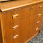 Mid Century Cylinder Top Bureau In Teak