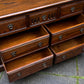 A WOOD BROTHERS OLD CHARM CARVED LIGHT OAK LONG CHEST OF DRAWERS / SIDEBOARD / DRESSER BASE