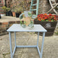 Vintage Side Table with Gold Leopard Print