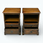 2 Old Charm Bedside Cabinets With Drawers Model 2235 Light Oak FREE UK DELIVERY*. SBR11059/1710E