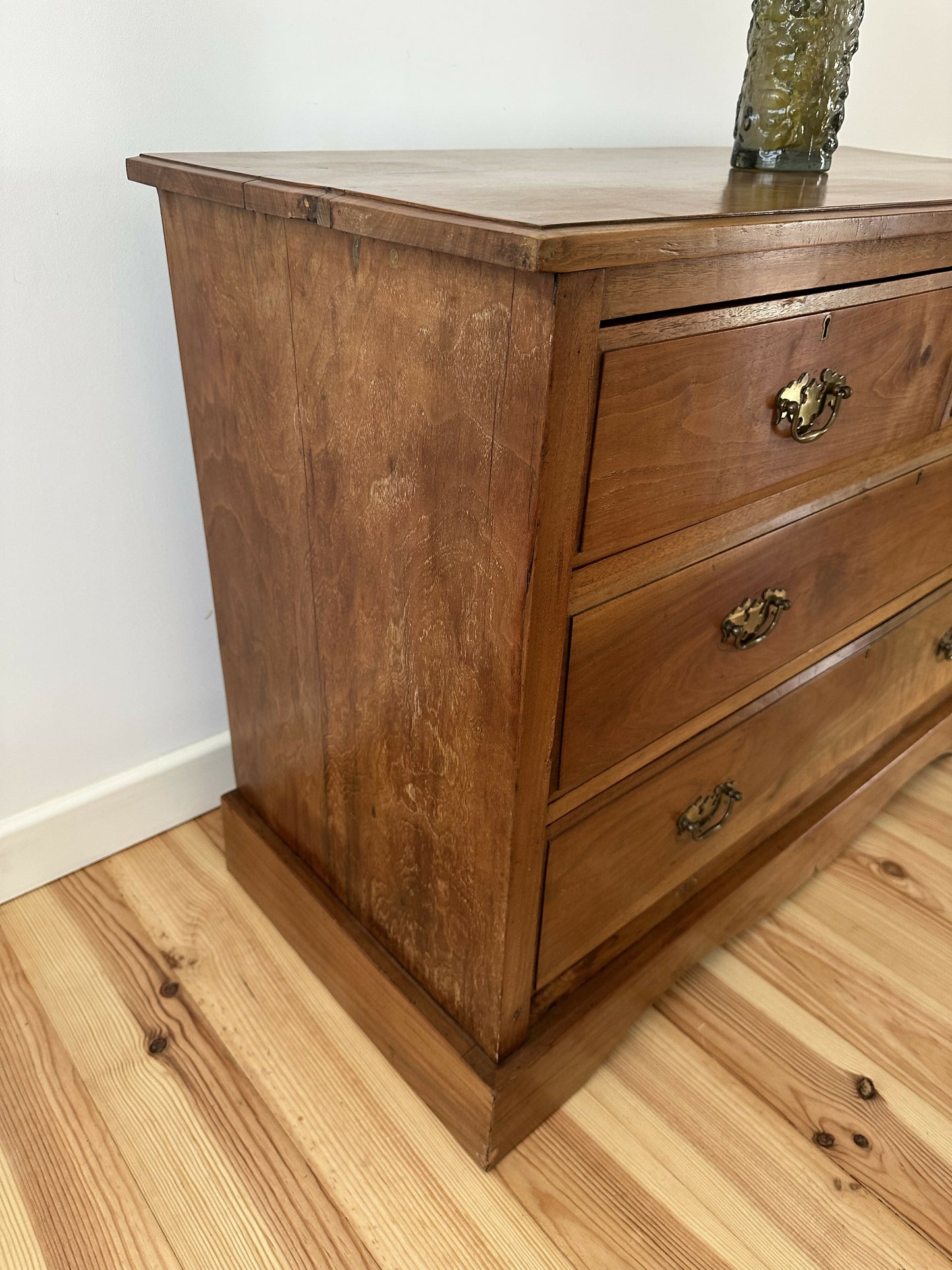 Antique Pine Chest of Drawers Victorian 19th Century