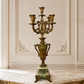 Candelabra Antique French Style Brass Marble Five Arm Candle Holder LOT 6488