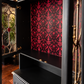 Gothic Black & Antique Gold Glazed Display Cabinet | Drinks & Cocktail Cabinet
