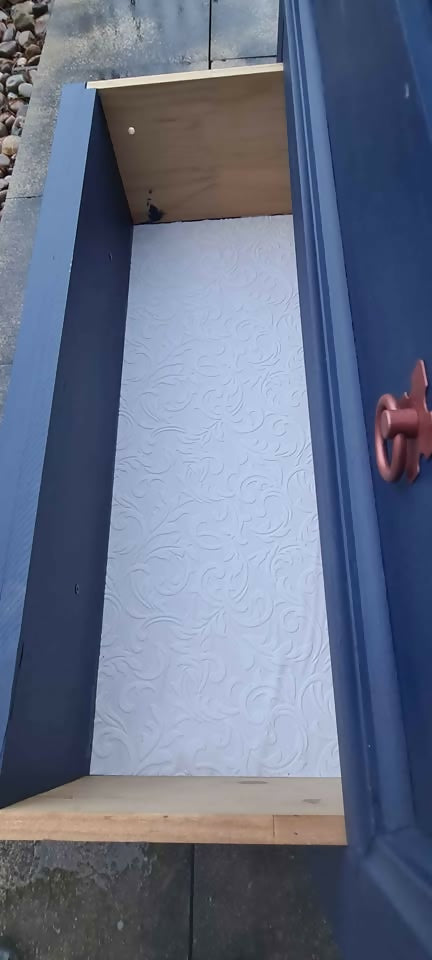 Tall Blue Chest of Drawers