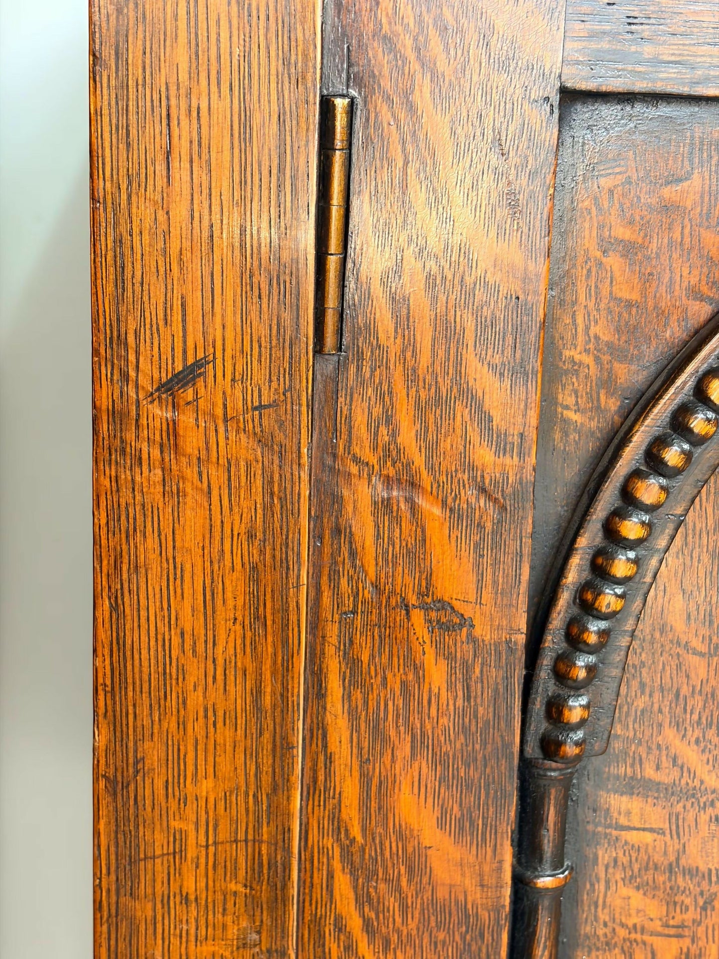 Mid century retro vintage oak sideboard barley twist