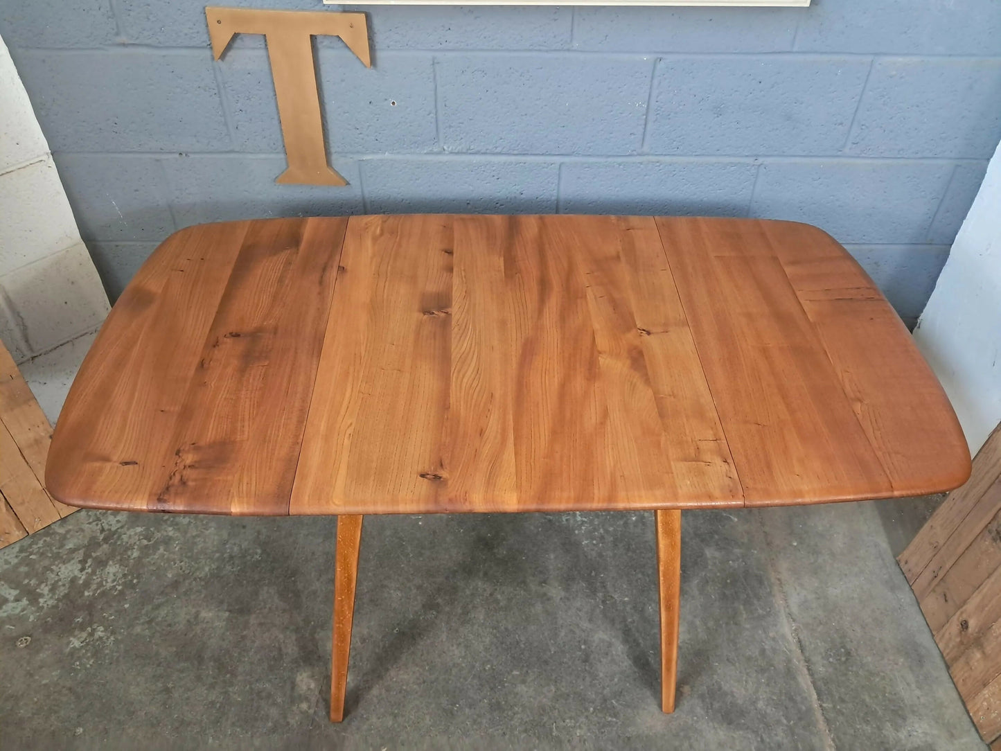 Ercol Plank Drop Leaf Dining Table ~ mid century ~ vintage ~ refurbished