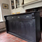 Vintage Victorian Painted Solid Pine Dresser Sliding Door Cupboard