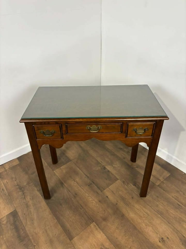 Reproduction Oak Lowboy Console Table