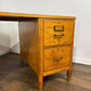 Vintage 1930’s Oak Teacher’s Pedestal Desk