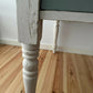 Antique Pine Farmhouse Kitchen Table Scrub Stripped Rustic Top With End Drawer