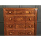 Late Victorian Walnut Tallboy Chest Of Drawers