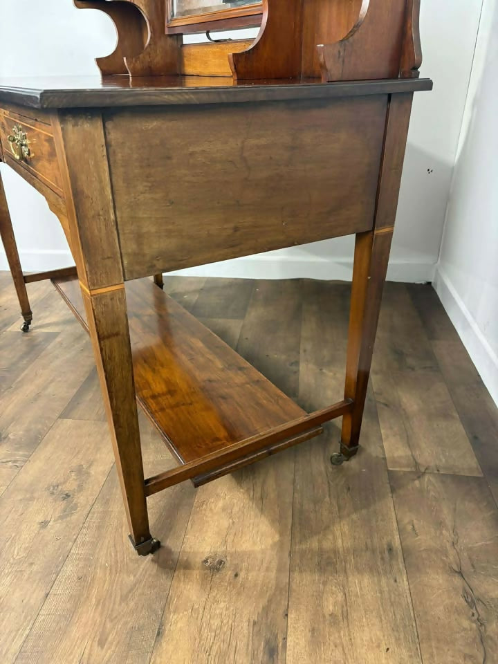 Edwardian Mahogany Inlaid Dressing Table