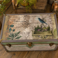 Vintage Floral Storage Trunk / Coffee Table