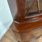 Reproduction Walnut Glazed Corner Display Cabinet