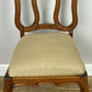 Dining Chairs Vintage French Louis Style Oak Set of 6 Upholstered Seats LOT 6344