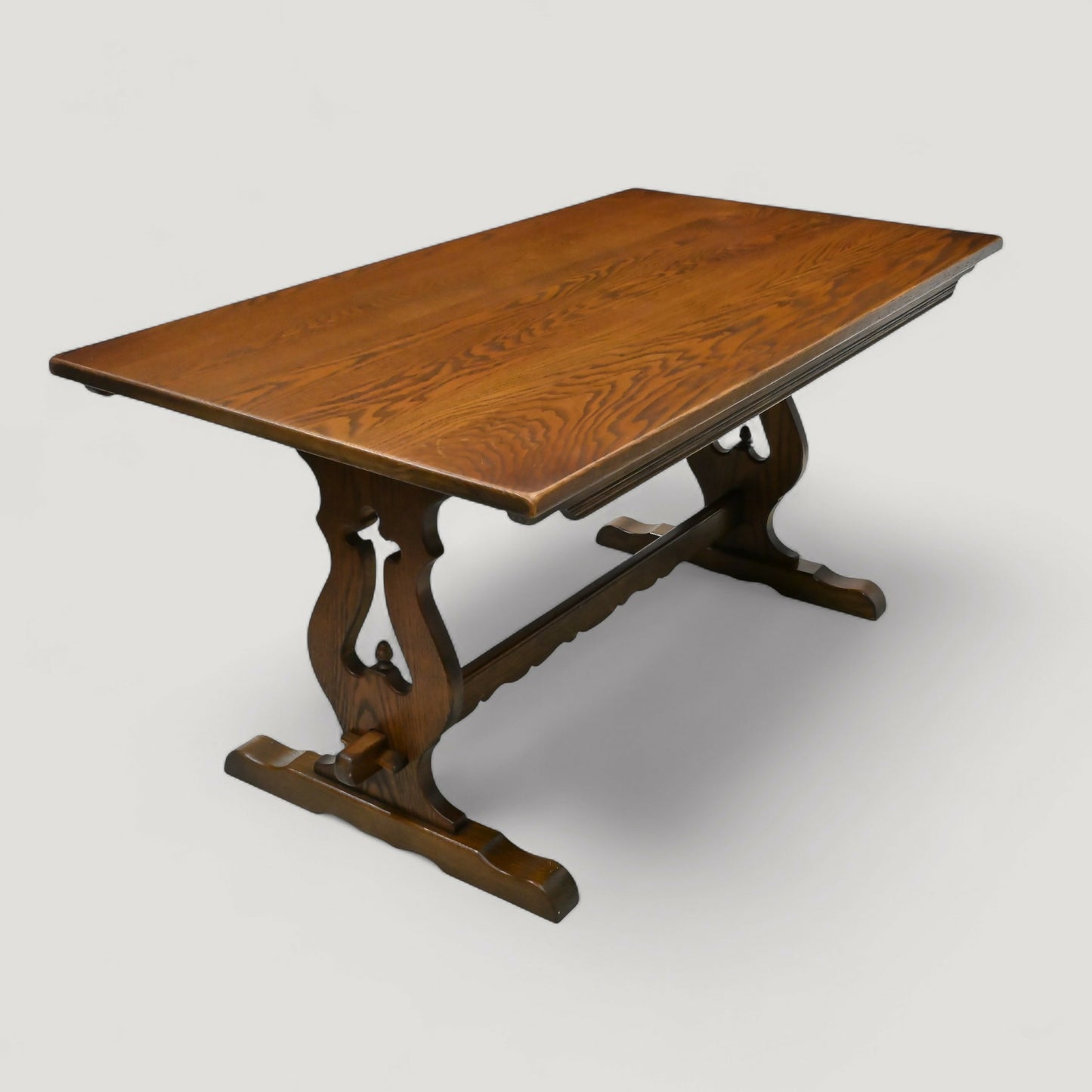 Old Charm Dining Table 5ft Long Seats 6 Tudor Brown Yorke 2119 FREE UK Delivery. SBR10931/1009E