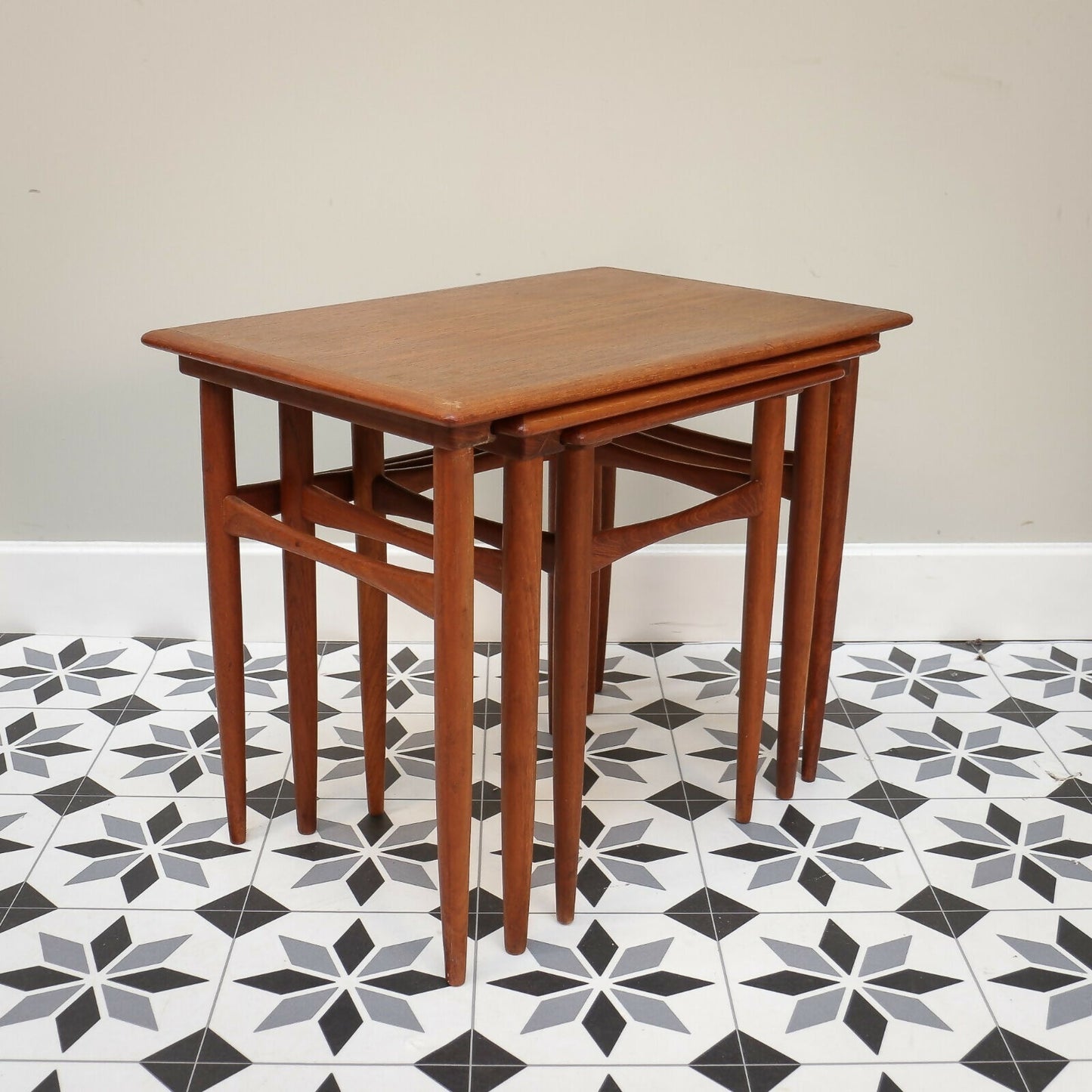 Kai Kristiansen Mimi set for Skovmand & Andersen Vintage Nest of Tables in Teak