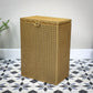 Lloyd Loom Lusty Linen Laundry Bin Basket in Gold