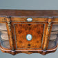 Victorian Inlaid Walnut Credenza Featuring Sevres Style Plaques