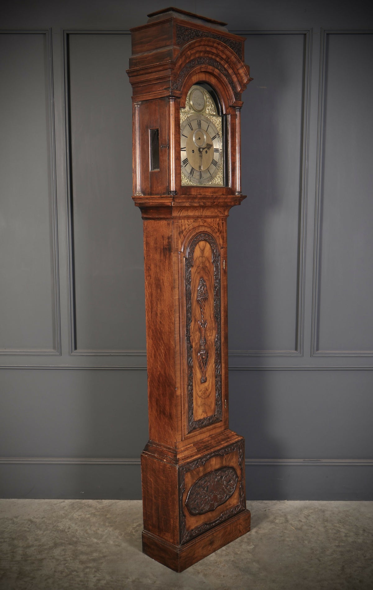 18Th Century Walnut Grandfather Clock