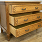 Chest of Drawers Vintage French Louis Oak 3 Drawers Carved Cabinet LOT 6254
