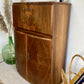 Art Deco Petite Walnut Cocktail Cabinet