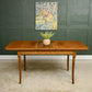 Mid Century Oak Extending Dining Table by Strongbow Furniture