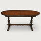Old Charm Dining Table Tudor Brown Finish Extended Seats 6/8 FREE Delivery*