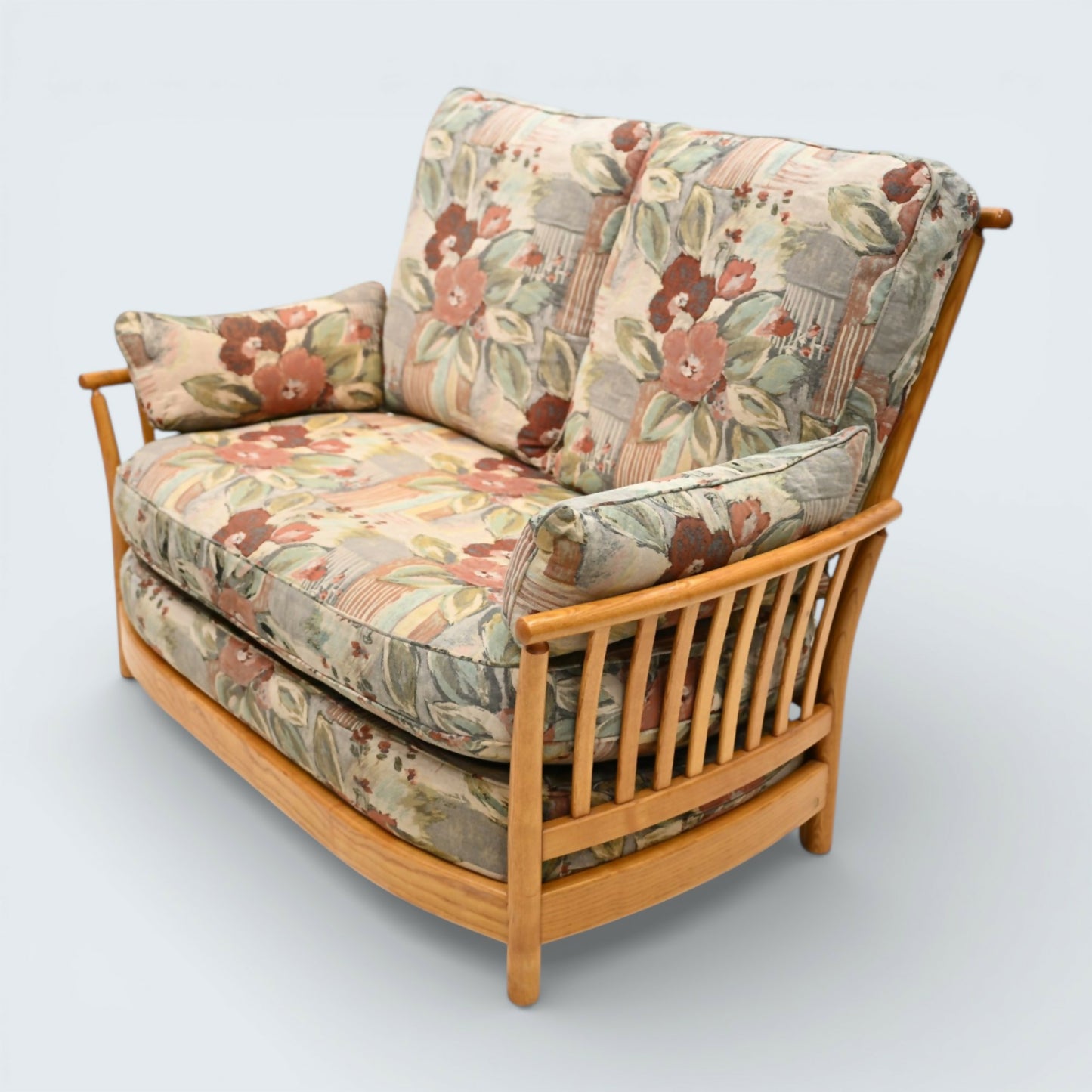 Ercol Renaissance 2str Sofa Genuine Ercol Upholstery Light Finish FREE Delivery*