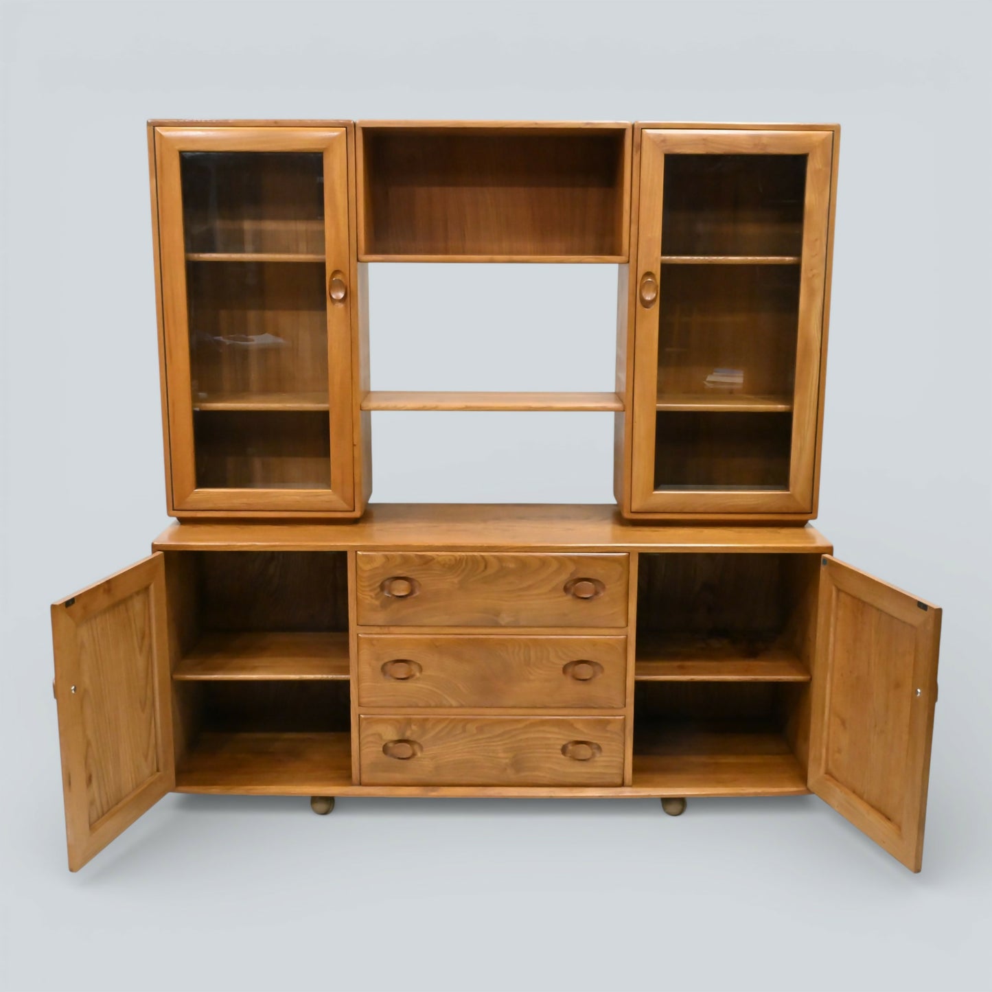 Ercol Windsor Sideboard Display Cabinets Light Finish #455D FREE* UK Delivery