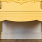 Vintage Yellow Chest of Drawers with Ornate Detailing