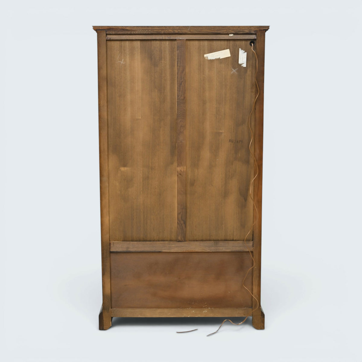 Old Charm Display Cabinet 3 Glass Shelves Tudor Cupboard #2155 FREE UK Delivery