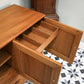 Ercol Windsor Elm Sideboard Model 468 on Castors Light Finish 1960s